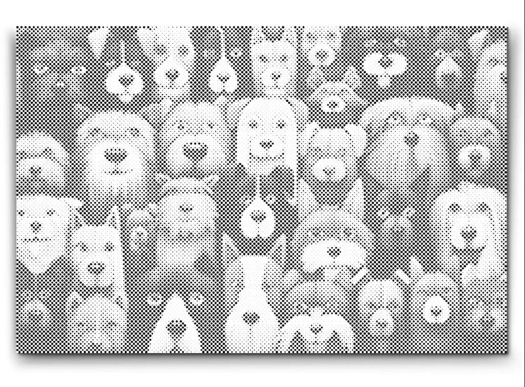 Hundar, Hundar, Hundar Prickmålning | Dot Painting & Prickkonst