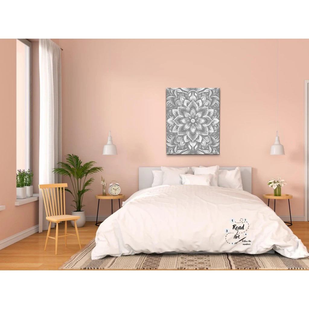 MANDALA BLOMMA | PRICKMÅLNING