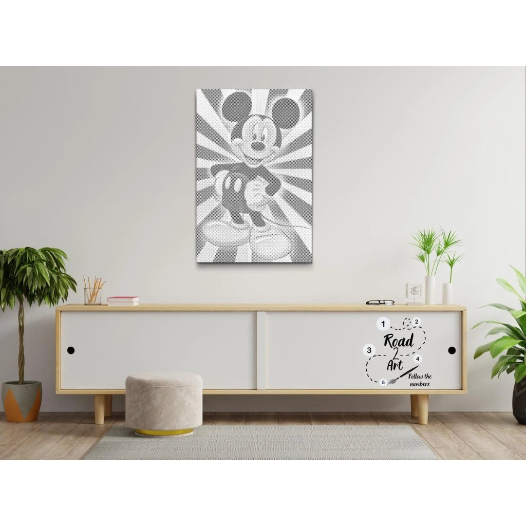 PRICKMÅLNING – MICKEY MOUSE (POPULÄR OCH NYLIGEN BESTÄLLD!) | DOT PAINTING-KIT MED MARKÖR