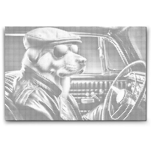 Cool Hund Prickmålning | Dot Painting & Prickkonst