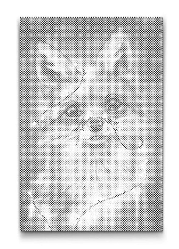 dot painting fox magical