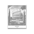 Prickmålning Rom travel poster | dot painting & prickkonst