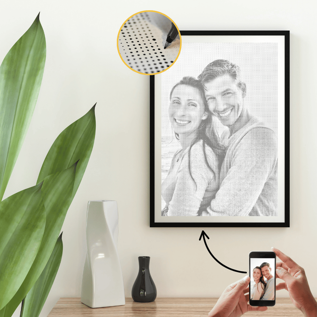 Personlig prickmålning från foto – unik konst att skapa själv