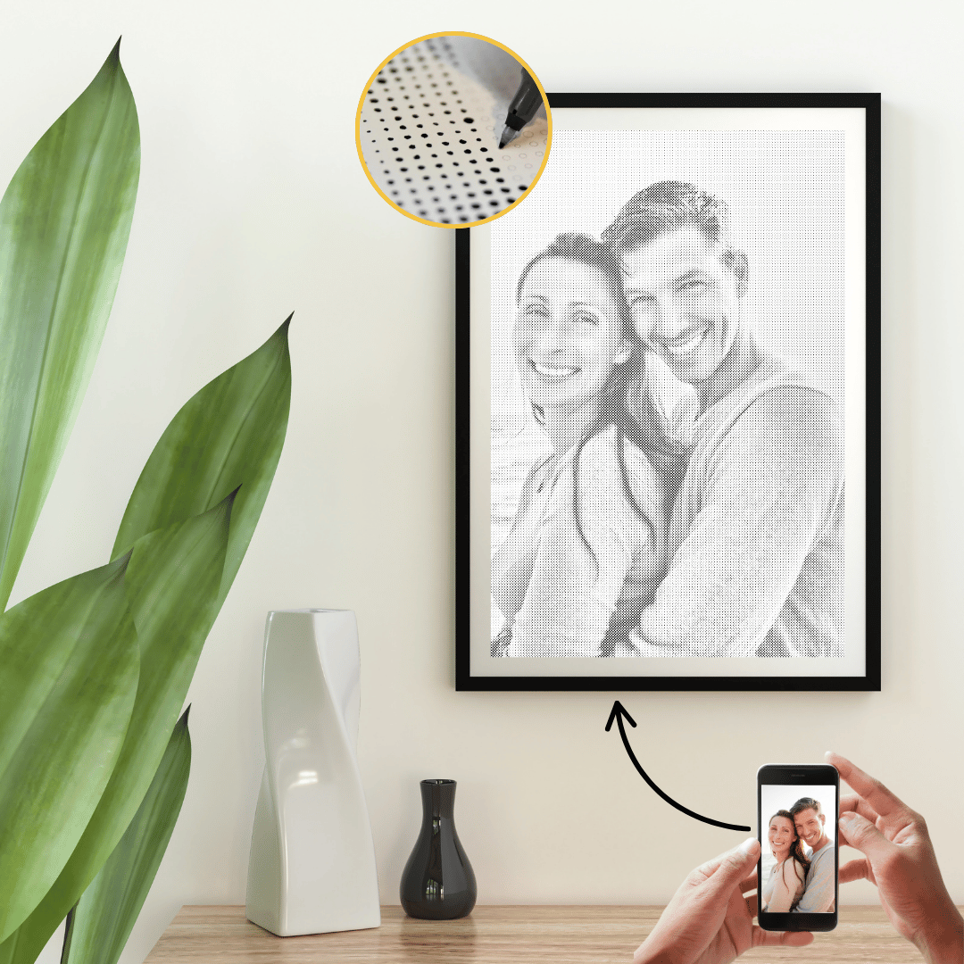 Personlig prickmålning från foto – unik konst att skapa själv