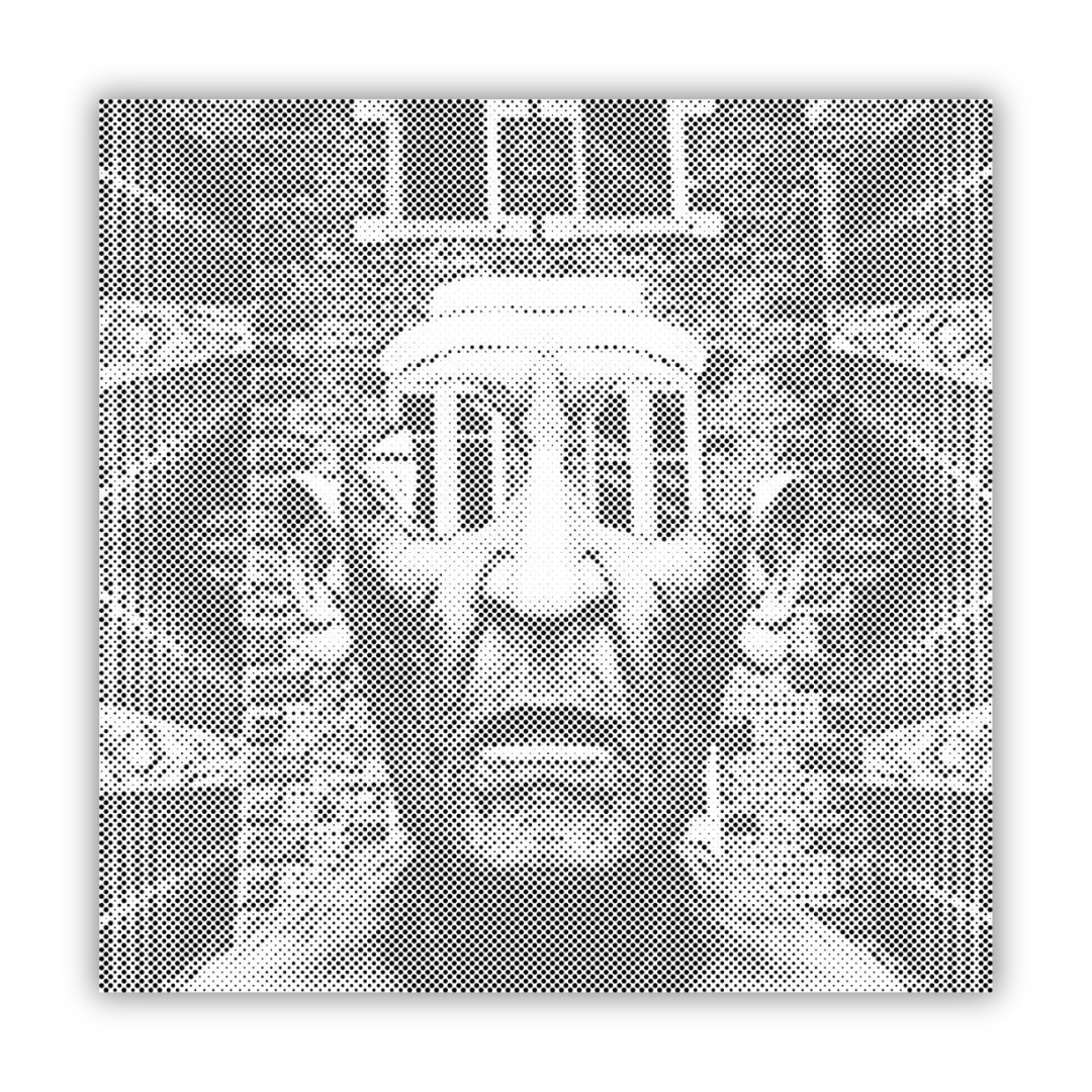 prickkonst porträtt läskig