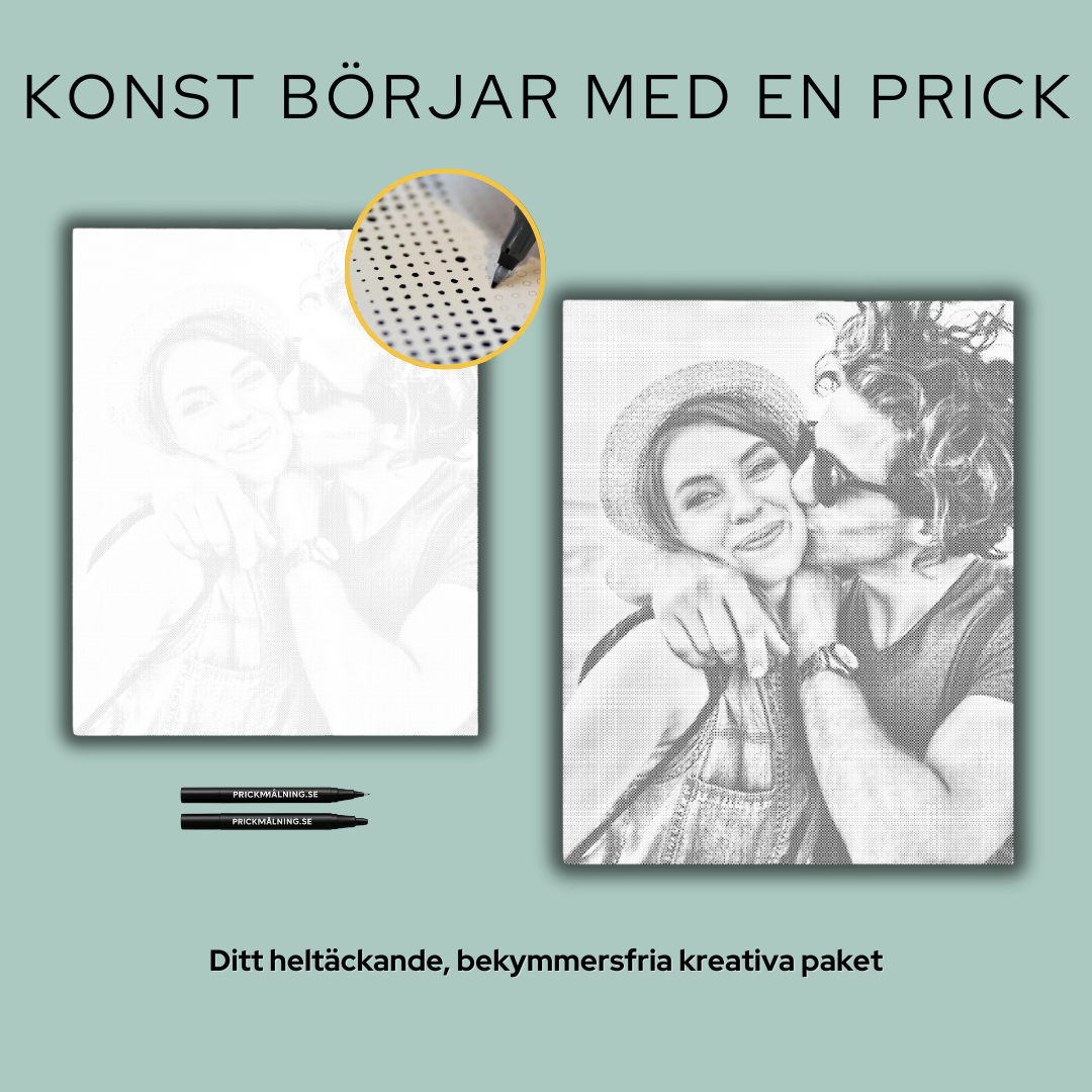 Förvandla foto till prickmålning – skapa en tavla med känsla