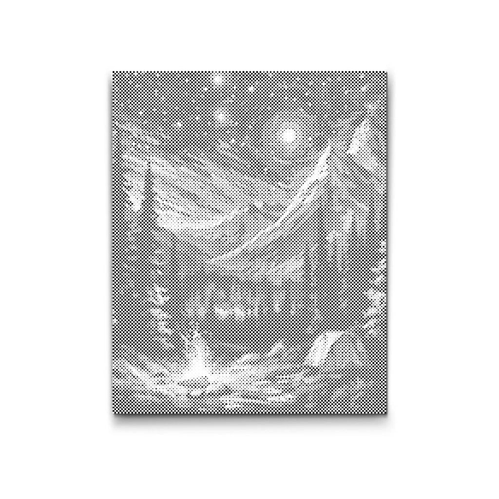 Prickmålning stjärnnatt vid lägerelden | dot painting & prickkonst