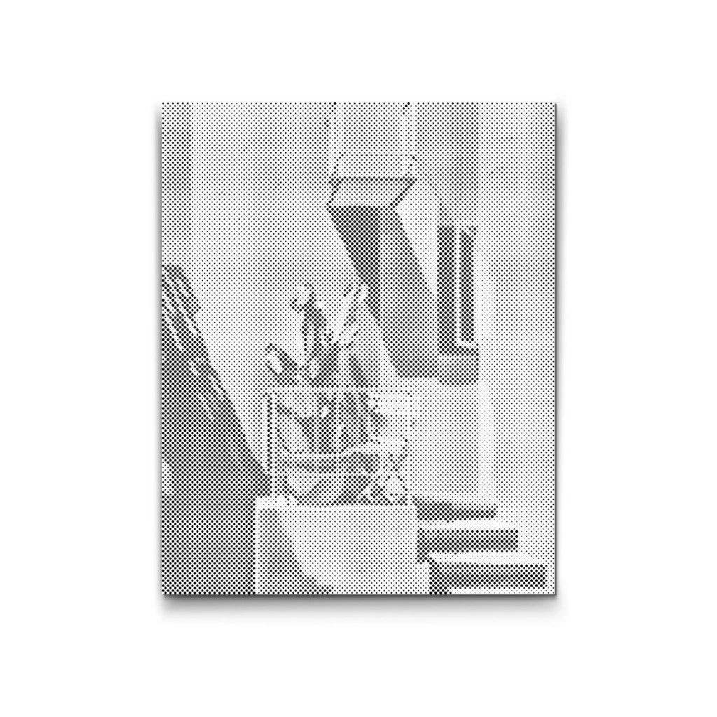 Prickmålning – Mediteransk Balkong | Dot Painting & Prickkonst